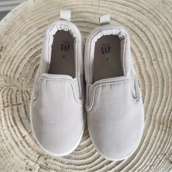 Gap Toddler Slip-On Beige Sneakers Size 8 - Picture 4 of 11